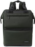 Hedgren Next Clip Backpack Laptoprugzak met laptopvak, 39,6 cm (15,6 inch), RFID Deep Depths, Donkergroen