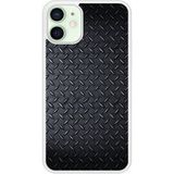 iPhone 12 Mini Bedrukt siliconen hoesje Texture metal