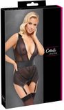 Cottelli LINGERIE Basque AND String S Zwart