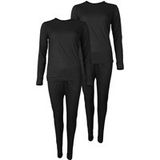Accezzi Sous-vêtements de ski femme noir lot de 2