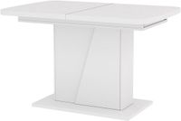Vicco Table à manger Fenaro, Blanc, 120-160 x 80 cm extensible