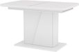 Vicco Table à manger Fenaro, Blanc, 120-160 x 80 cm extensible