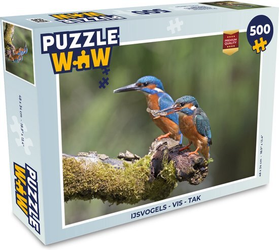 MuchoWow Puzzel IJsvogels - Vis - Tak - Legpuzzel - Puzzel 500 stukjes