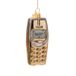 Vondels Boule de Noël - Téléphone Mobile 10cm en Verre, Couleur Or