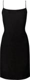 Superdry Studios Cupro Mini Slip Jurk Zwart XS Vrouw