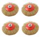 Set de 4 brosses métalliques pour meuleuses d'angle