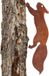 Vogel pour arbre – Ornement de jardin en métal – 30 cm – Finition couleur rouille naturelle