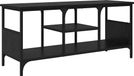 Meuble TV chêne noir 100 x 35 x 45 cm