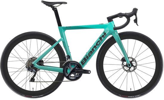 Bianchi E-Oltre Shimano 105 RD-R7100 12V Stadsfiets Unisex CK Metallic Matt Carbon 55cm