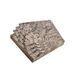 Homéa Set van 20 servetten van bamboepulp, 3-laags, 33 x 33 cm, verse groene bladeren, zwart