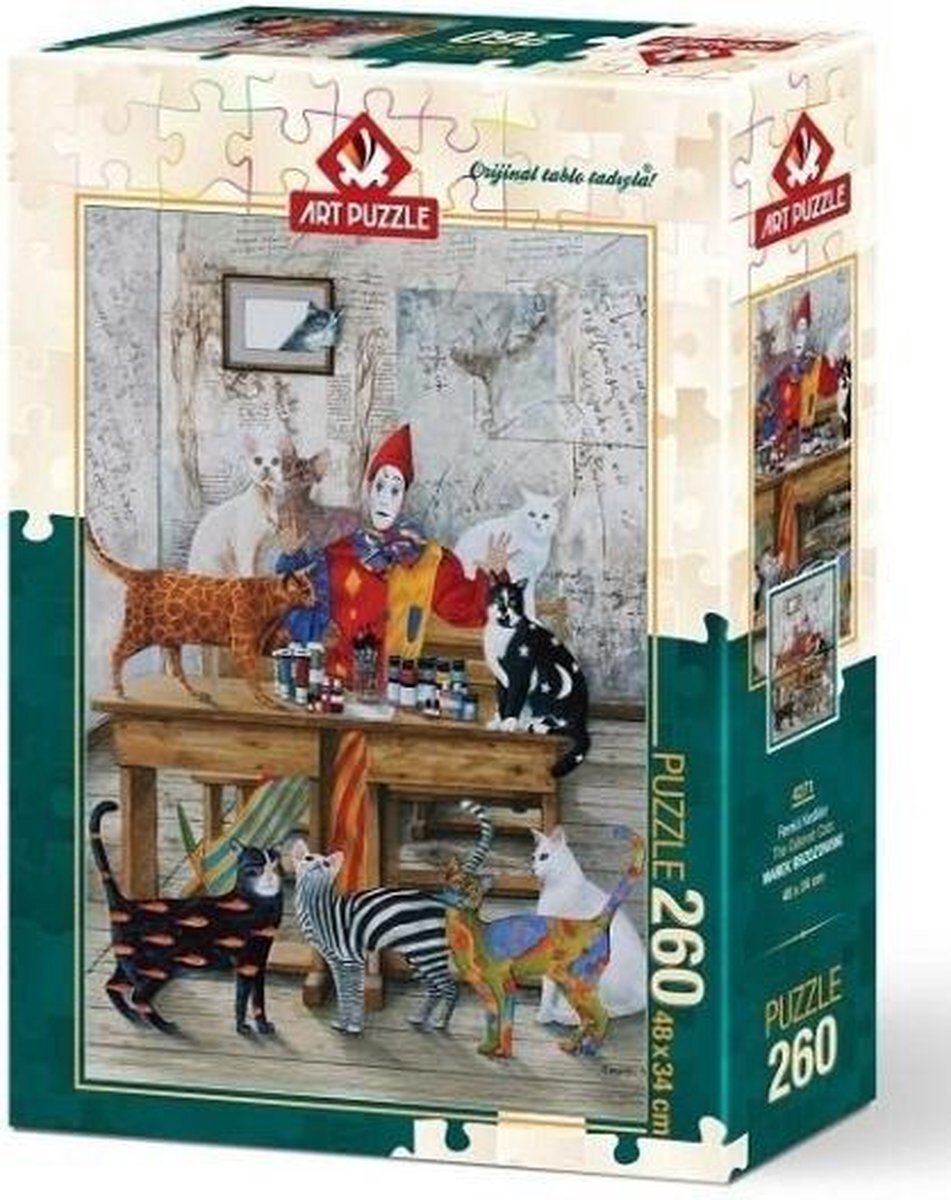 Art Puzzle The Coloured Cats Puzzel 260 Stukjes