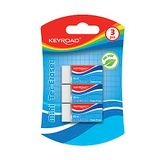 Keyroad KR971023 Universele gum, technische gum voor potlood en kleurpotlood, 3 stuks, van rubber, wit