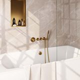 Brauer Gold Carving Thermostatische Inbouw Badkraan Badvulcombinatie