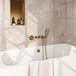 Brauer Gold Carving Thermostatische Inbouw Badkraan Badvulcombinatie