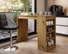 Best Mobilier Table bar avec rangement 115cm Bois