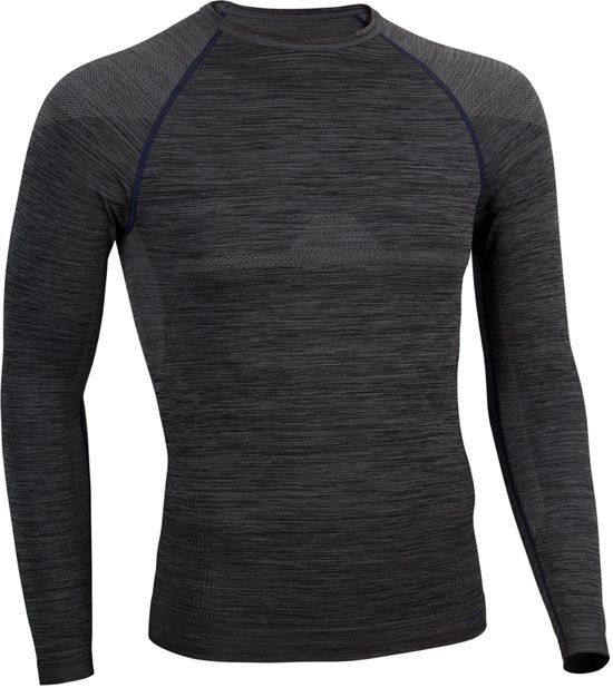 Avento Thermoshirt Heren - Superior - Zwart/Donkerblauw - XL