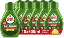 Dreft 3in1 Power Spray Navulling Stop Met Weken - Voorbehandelingsspray, Vetverwijderaar, Ontvetterspray voor Vaat En Keuken - Citroengeur - 10 x 500 ML