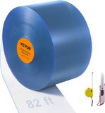 Vevor 2500x20cm Strokengordijnlamellen PVC Lamellengordijn Verkocht Per Meter 2 Mm Transparant