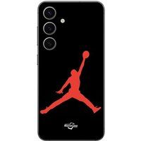 Maniacase Beschermhoes Samsung Galaxy S25 Plus Jordan logo 23 nike basketbal couleur rouge