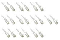 LINK LK6U010WS10 - netwerkkabel categorie 6 onafgeschermd utp kleur wit halogeenvrij mt 1 slim verpakking van 10 stuks