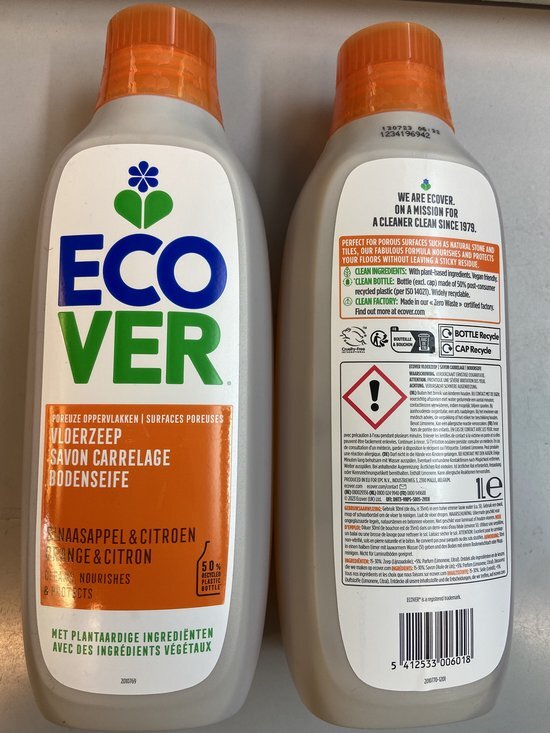 Ecover Vloerzeep Poreuze Vloer 1000ml