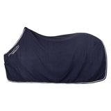 Imperial Riding Fleecedeken IRH Classic, paardenfleece- en zweetdeken, deken met grote kraag, afneembare kruisbanden, staartkoord en logo, marineblauw, 125