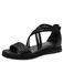 Tamaris Tamaris 1-28220-46 Plateausandalen voor dames, Zwart leder