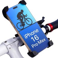 Opline KING - Support téléphone vélo/moto - Universel - Noir - Samsung Galaxy Note 20 Ultra