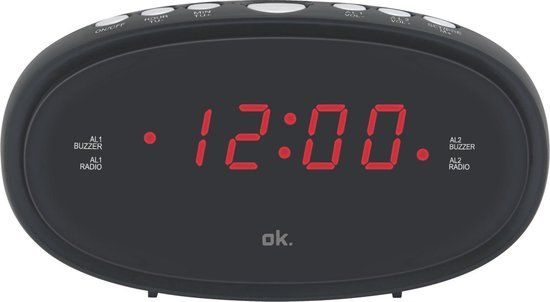 OK. Wekkerradio - Zwart