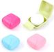 Sans marque Porte-savon couleur bonbon - 4 pièces Boîtes à savon compactes et robustes pour la maison et les voyages