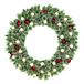 Kaprun Kaprun couronne vert mat rouge 30L 240 branches h18xl90 cm sapin artificiel Black Box