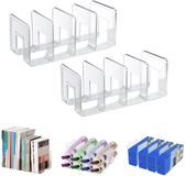 Merkloos / Sans marque Acryl Tijdschrift Houder - Desk Organizer - 2 Stuks