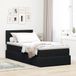 Maison Exclusive Lit de luxe avec tête de lit et espace de rangement, noir, 100 x 200 cm, revêtement en velours