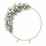 Relaxdays Ballonnenboog - Ø 195 cm - Metaal - Goud