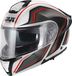 GIVI Casque modulable X50 Hologram, blanc, noir, rouge, taille XS