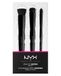 NYX Set de pinceaux Ready Set Contour 3 pièces