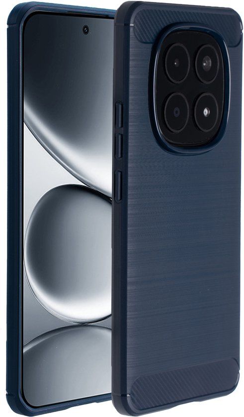 imoshion Hoesje - Geschikt voor Xiaomi Redmi Note 15 Pro Plus (5G) - Brushed Backcover - Donkerblauw