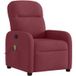 Fauteuil Relax Fauteuil De Massage Inclinable Rouge Bordeaux Tissu