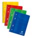 Clairefontaine 8570C Pak met 5 Notitieblokken met Spiraal aan Bovenkant Studium - A5+ 16x21 cm - 160 Pagina’s Afscheurbaar Geperforeerd 6 Gaten Effen Wit - Papier Wit 90 g - Omslag Gecoat Karton - Willekeurige Kleuren