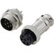 TRU COMPONENTS TC-13895648 Connecteur rond Prise, Douille Nombre total de pôles : 6 Série (connecteurs ronds) : GX16 1 jeu