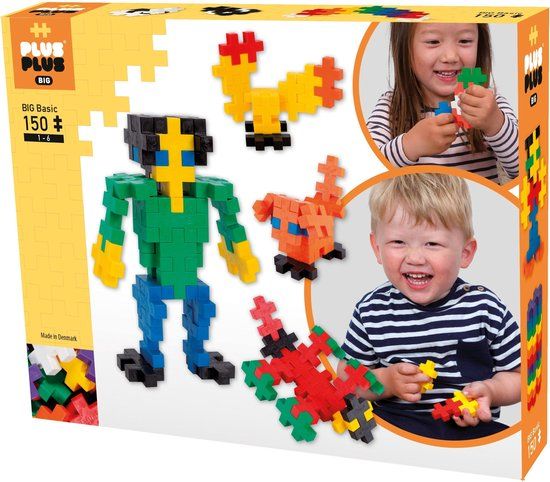 Plus-Plus BIG Basic 150 stuks Bouwset - Constructiespeelgoed - Vanaf 3 jaar