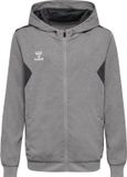 Hummel Hmlauthentic Pl Zip Hoodie Kids Grey Melange