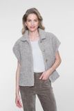 Geisha Geisha teddy gilet - lichtgrijs