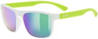 Uvex Rookie Lunettes de soleil Transparant Mirror Green/CAT3 Unisexe Adultes White Lime Matt Polyester
