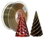 PLA filament d'impression 3D, 1,75 mm, 1 kg, noir/rouge/or, aspect satiné