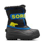 Sorel Snow Commander Boot Sneeuwlaarzen, uniseks, kinderen, Zwart/Super Blauw, 31 EU