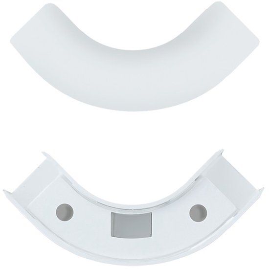 Qoltec - Bochtstuk - Wit - Brandvertragend