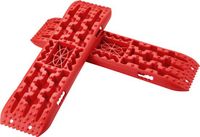 VEVOR 2 Stuks Tractieborden Tractietape PP Modder Sneeuwzand Lang Rood