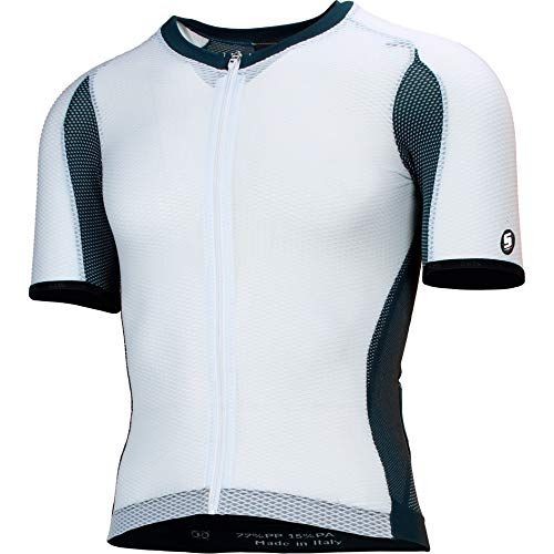 SIX2 Broeikas Jersey - Unisex - Wit/Petroleum - XL