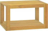 vidaXL Badkamerwandkast - 60x45x35 cm - Massief Teakhout - Bruin